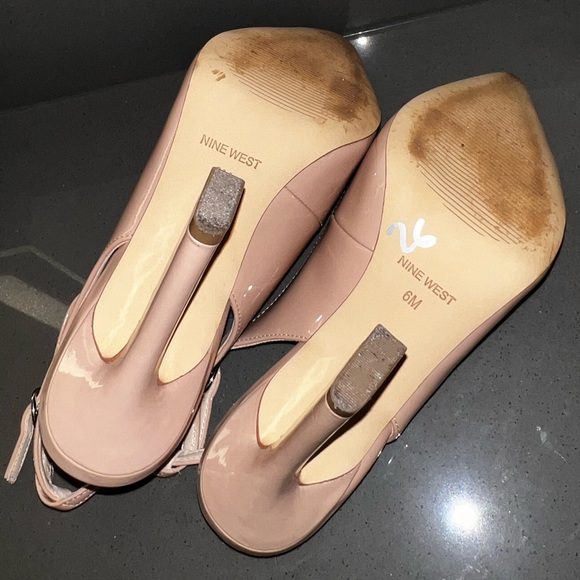 Nine West nude Heels size 6 - Picture 9 of 10